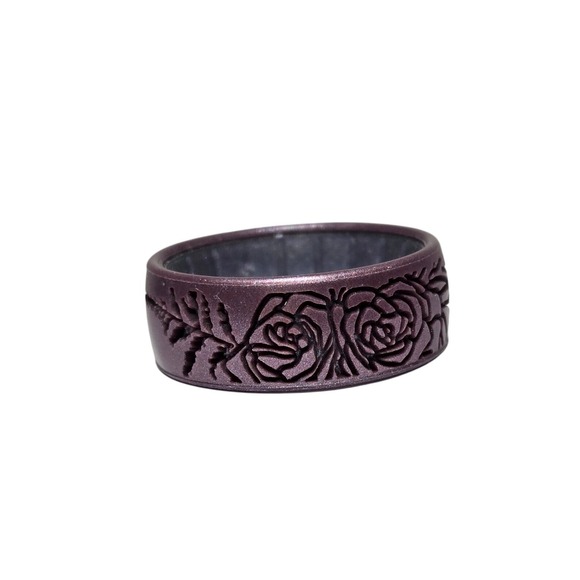 Enso Rings Etched Silicone Ring - Sugar Plum - Size 5 - Picture 1 of 4